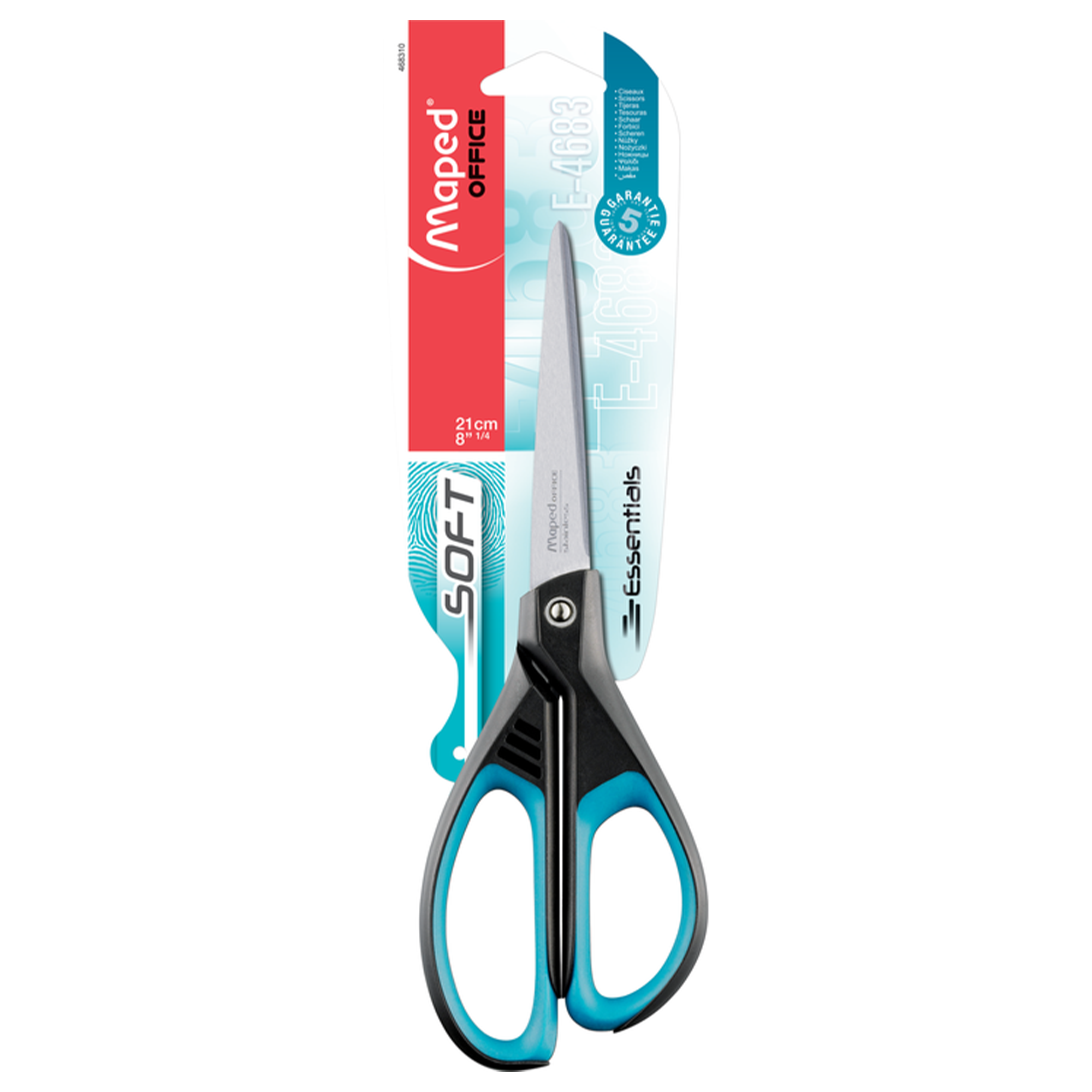 School / Office Scissors I Maped Essential Soft Scissors 21cm Pk 10